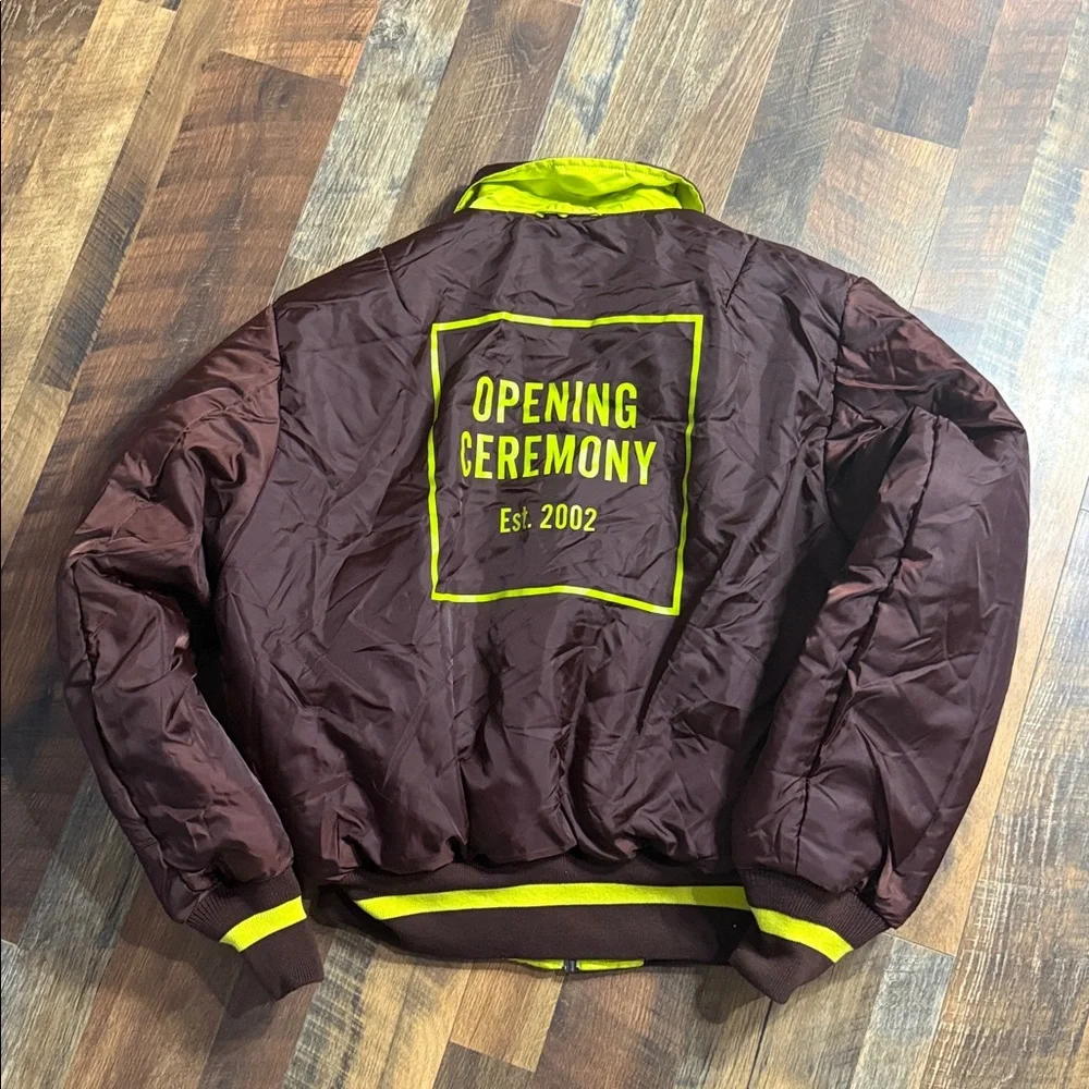 Opening Ceremony x Alpha Industries Reversible B-15 Bomber Jacket - Neon Yellow